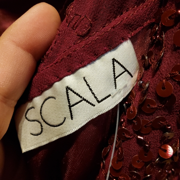 Scala Beaded Formal Mini Dress - Picture 9 of 10